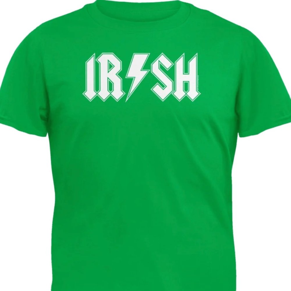 Irish ☘️  AC/DC Style Adult Tee - NWOT